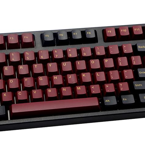 Buy PBT Keycaps 150 Keys Double Shot Cherry Profile Thick PBT Red ...