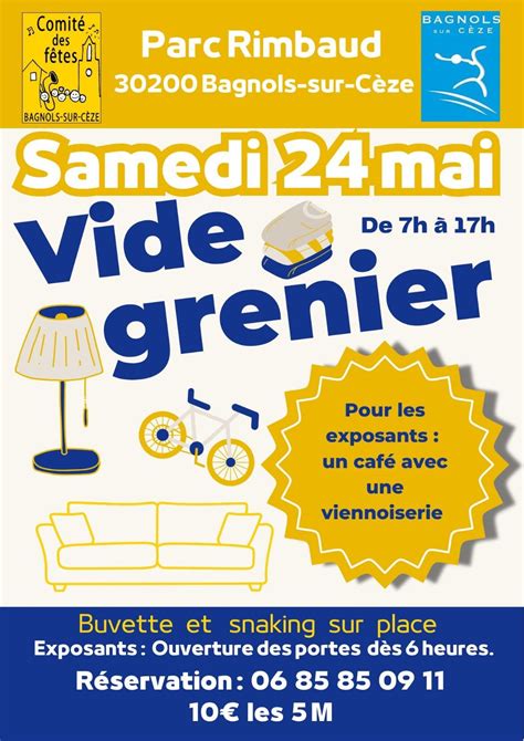 Vide grenier - parc Rimbaud- 24 Mai, 6 esplanade Mourgue, Bagnols-sur ...