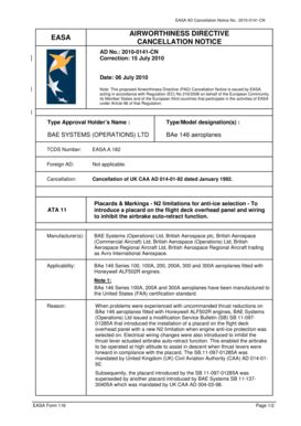 Fillable Online Note This proposed Airworthiness Directive (PAD ...