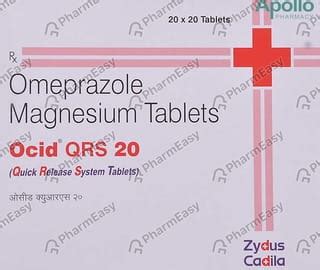 Ocid Qrs 20 MG Tablet (20): Uses, Side Effects, Price & Dosage | PharmEasy