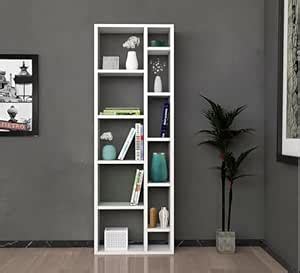 Burlyworth LN Wooden Bookshelf Bookcase Rack Open Storage Shelf ...