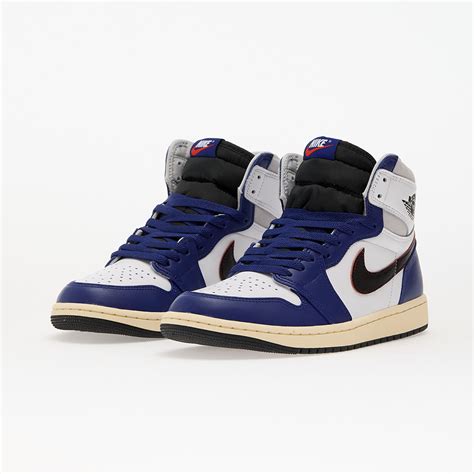 Чоловіче взуття Air Jordan 1 High Og "Rare Air" White/ Black-Neutral Grey-Deep Royal Blue ...