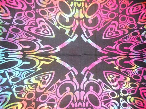 Traditional Jaipur Multi Tie Dye Cultic Wall Art Poster, Bohemian Wall ...