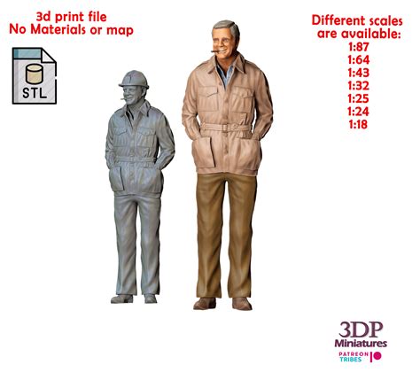 👾 N4 A-Team Colonel John Hannibal Smith・ STL File for 3D printing・Cults