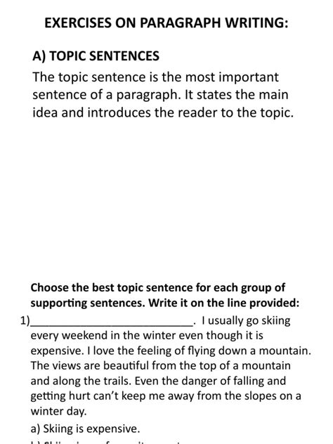 Image result for Paragraph Writing Exercises