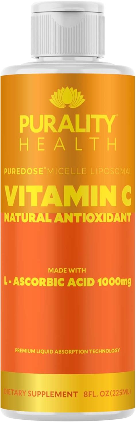 PURALITY HEALTH Micelle Liposomal Vitamin C Liquid Supplement, India | Ubuy
