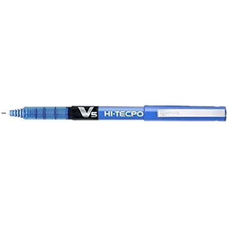 pilot hi tech point V5 blue pen (pack of 6) : Amazon.in: Office Products