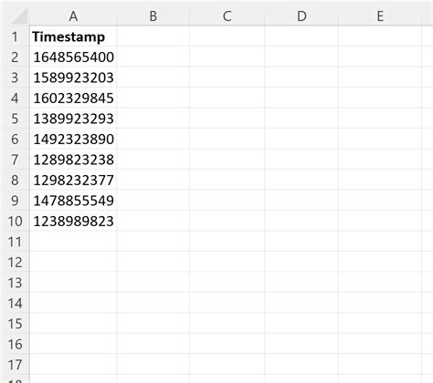 How to Convert Unix Timestamp in Excel 的图像结果