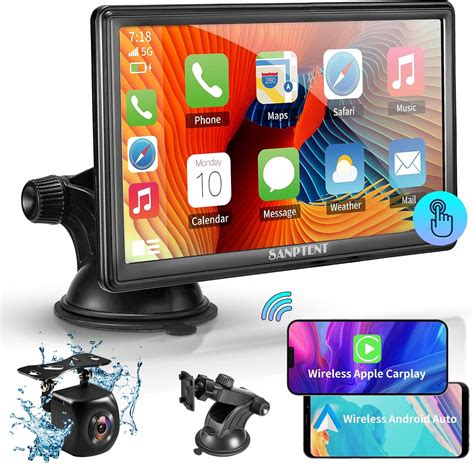 SANPTENT Wireless Car Stereo with Full HD Touchscreen, Apple India | Ubuy