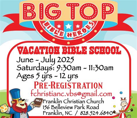 Summer Saturdays Vacation Bible School - Big Top Bible Heroes, 156 ...