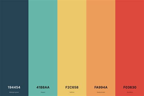 Pin on Sunset Color Palettes