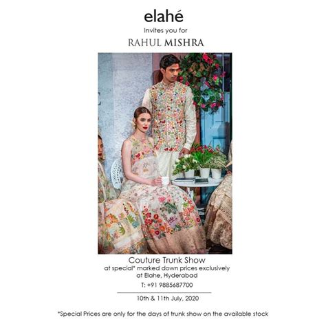 Elahe holds ‘Couture Trunk Show’ for Rahul Mishra - FashionNetwork India