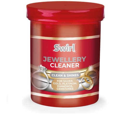 Liquid Jewellery Cleaner With Basket Cleans Shines Silver Gold Diamonds ...