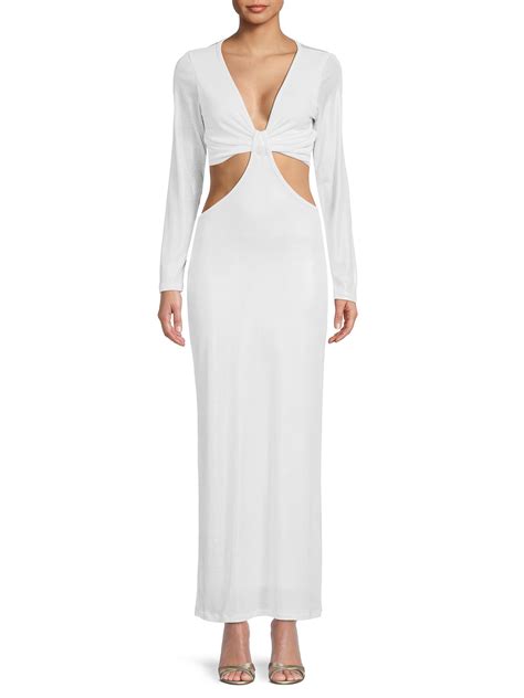 Renee C. Metallic Cutout Maxi Dress on SALE | Saks OFF 5TH