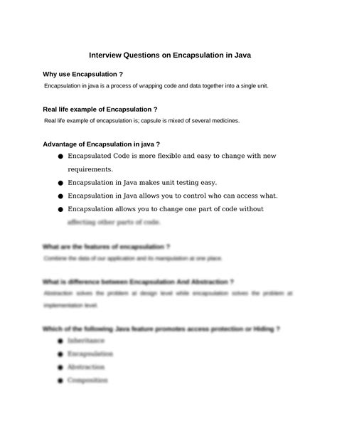 Encapsulation in Java Interview Questions 的图像结果