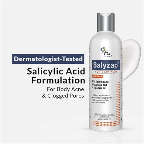 Fixderma Salyzap Acne Body Wash for Your Clear Skin – Fixderma Skincare
