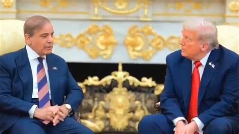 US President Donald Trump Hosts Pakistan PM Shehbaz Sharif And COAS ...
