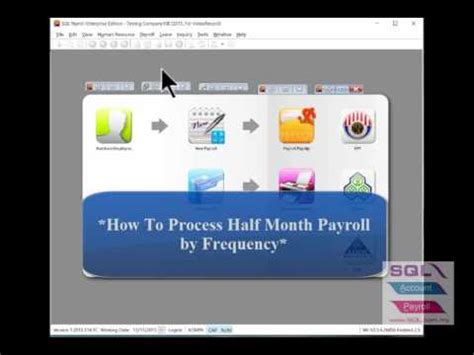 Image result for How to Key in Part Timer in SQL Payroll