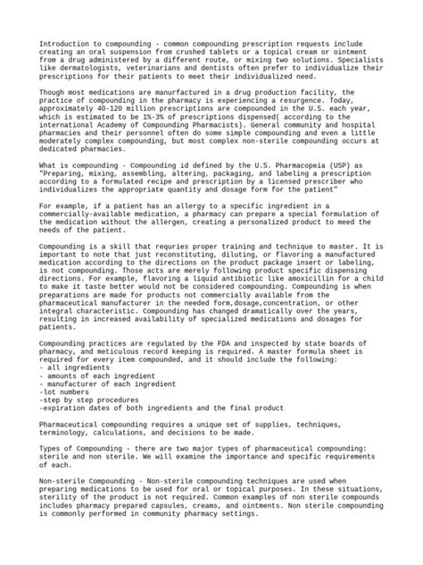 Image result for Examples of Non Sterile Compounding Log Book Titles Examples