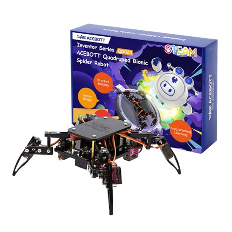 ACEBOTT ESP8266 Quadruped Bionic Spider Robot kit – Robocraze