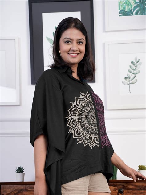 Black Kaftan Top - Beyond Basic | LetsDressUp | Custom Size