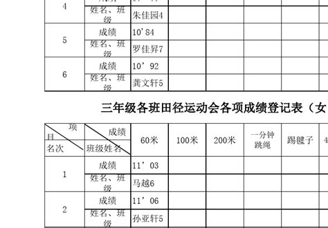 2012[1].4运动会成绩登记表_word文档免费下载_文档大全