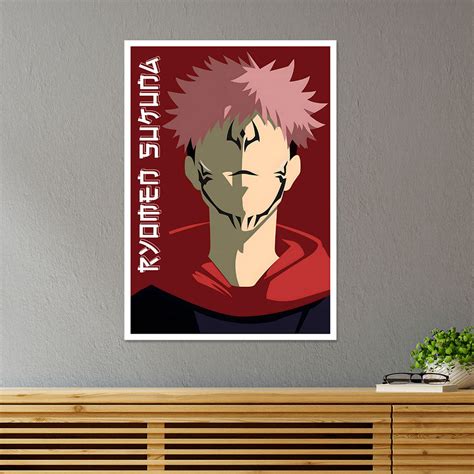 Ryomen Sukuna Minimalist Anime Poster - Exclusive Anime Wall Art