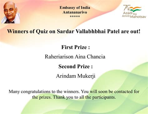 Embassy of India, Antananarivo, Madagascar : Celebration of Unity Week