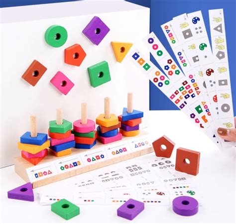 Wooden Blocks Matching Puzzle game | toddler learning - ToyArtsy