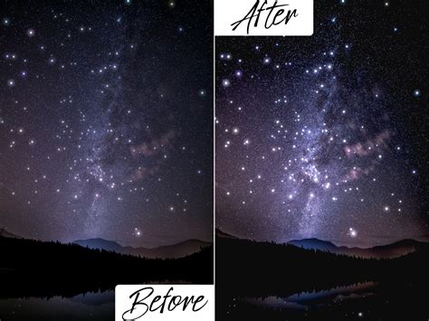 25 Night Sky Presets Mobile & Desktop | Night Sky Filter | Stars ...