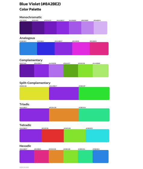 What Color Goes With Blue Violet at Otto Atkinson blog