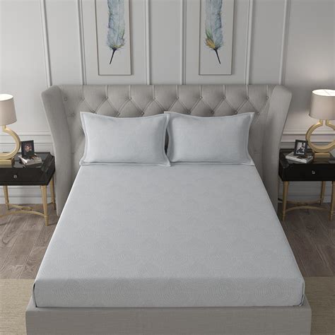 Buy MASPAR Exotic Bouquet White Printed Cotton Super King Bedsheet Set ...