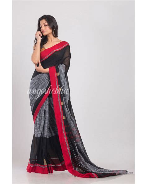 Multicolor Hanloom Cotton Saree – angoshobha