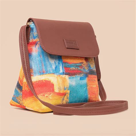 Abstract Amaze Flap Sling Bag – Zouk