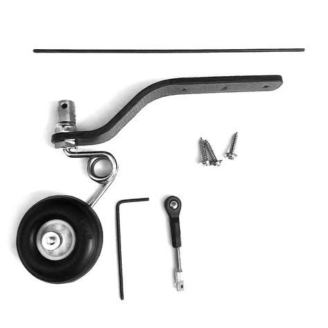 rcmodel Carbon Fiber Tail Wheel Landing Gear PU 1.5' Wheel Set for 50cc ...
