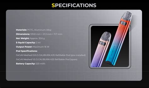 Uwell Caliburn A3S 16W Pod System - India Vape Store