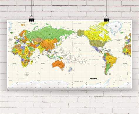 Pacific Rim Map Template