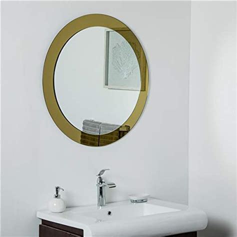 Buy SDG Frameless Golden Mirror N24 (22 x 22 Inch Round. with Beveled ...