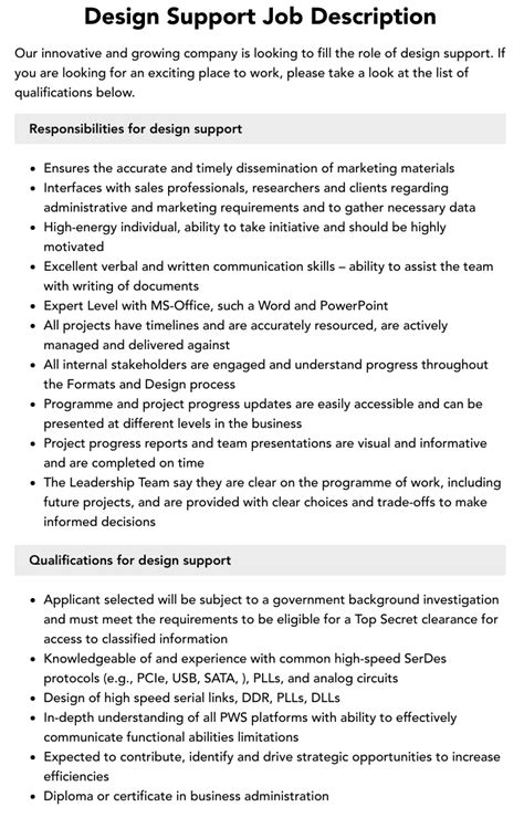 Image result for Support Implementation Job. Post Design