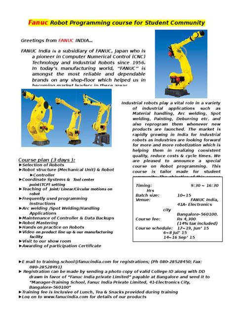 Fanuc Robot Operator Training Course 的图像结果