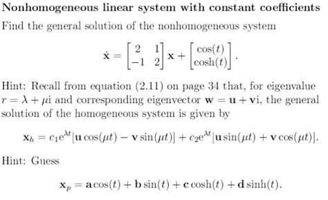 Image result for Non-Homogeneous Linear-systems