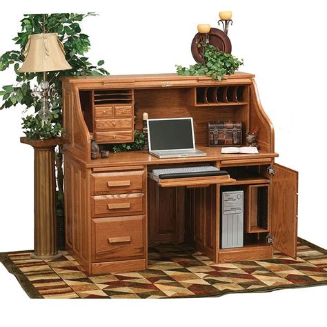 Roll Top Computer Desk 的图像结果