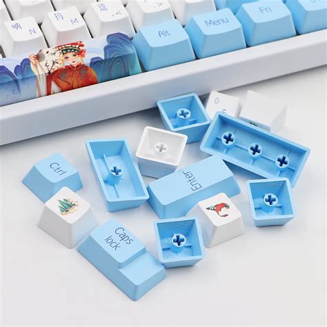 Buy YESTUNE 117 Keys 5-Side Dye Sub Keycap Thick PBT Keyset OEM Profile ...