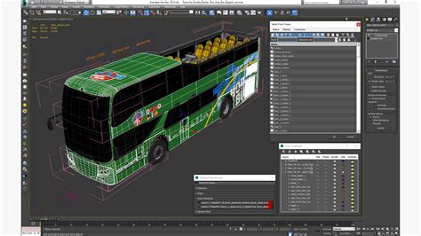 3D Open Air Double Decker Tour Hop Bus Rigged for Maya | 3D Molier ...
