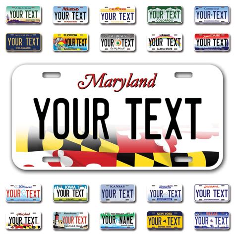 GetUSCart- InkMyPlate Personalized Maryland Car License Plate | Choose ...