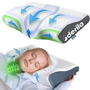 Derila King Size Neck Pillow for Sleeping, Ergonomic & Cervical Pillow ...