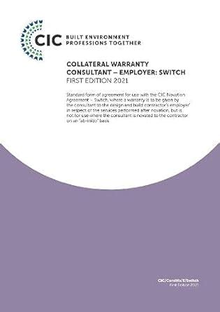 Buy Collateral Warranty Consultant - Employer: Switch Book Online at ...