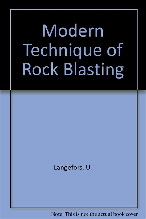 Buy Modern Technique of Rock Blasting Book Online at Low Prices in ...