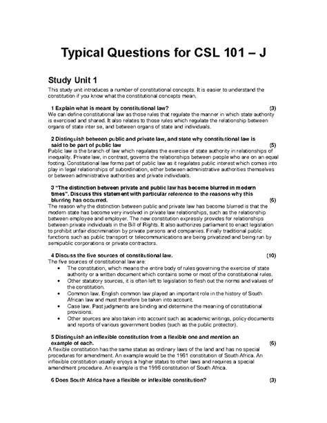 Typical-Questions - Some Practice Questions - Typical Questions for CSL ...