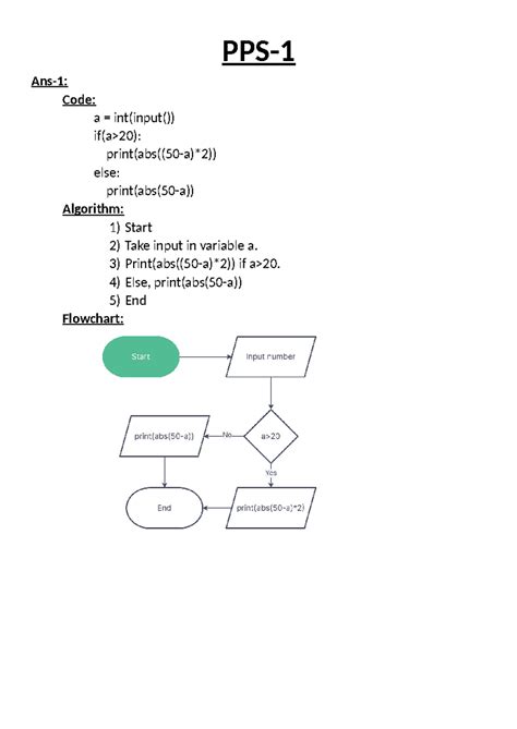 PPS - python pps - PPS- Ans-1: Code: a = int(input()) if(a>20): print ...